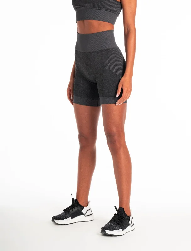 ADAPT Seamless Shorts - Black.Charcoal