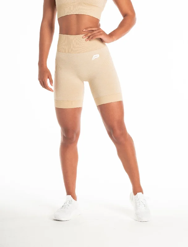 ADAPT Seamless Shorts - Marl Beige