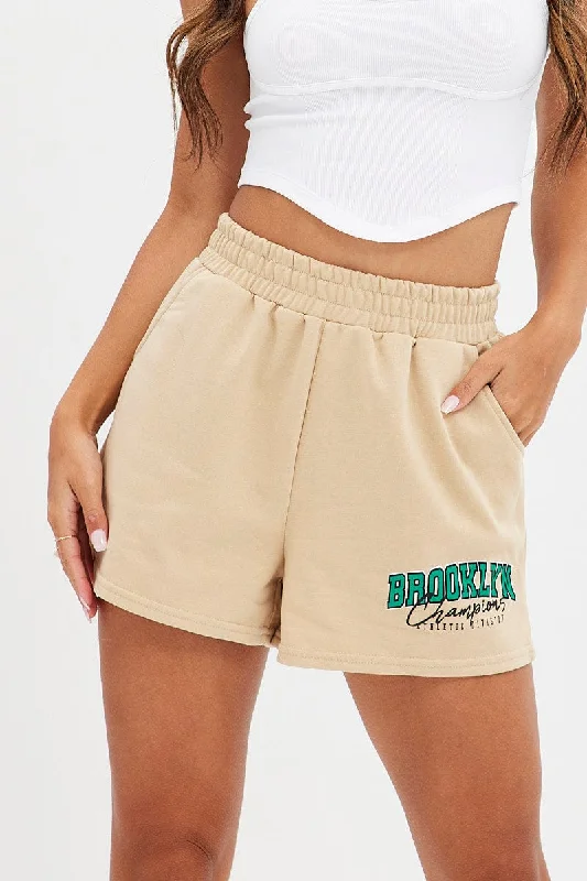 beige-track-short-brooklyn-slogan-high-waist-bt0020-84zb