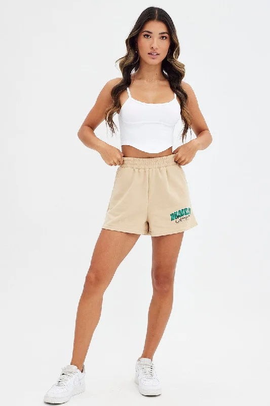 beige-track-short-brooklyn-slogan-high-waist-bt0020-84zb