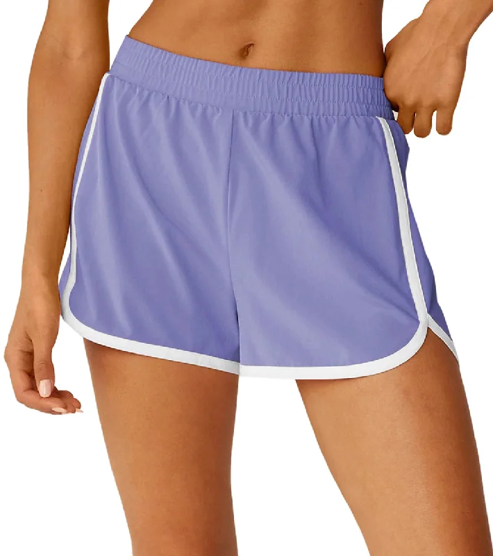 Beyond Yoga Go Retro Short Periwinkle Cloud/ True White