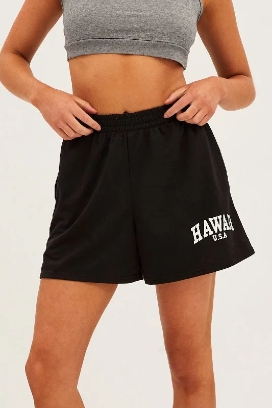 black-elastic-waist-biker-track-shorts-bt12757-f-2