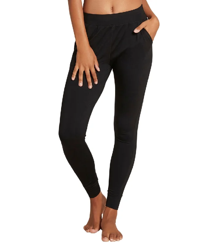 Boody Downtime Slim Leg Lounge Pant Black