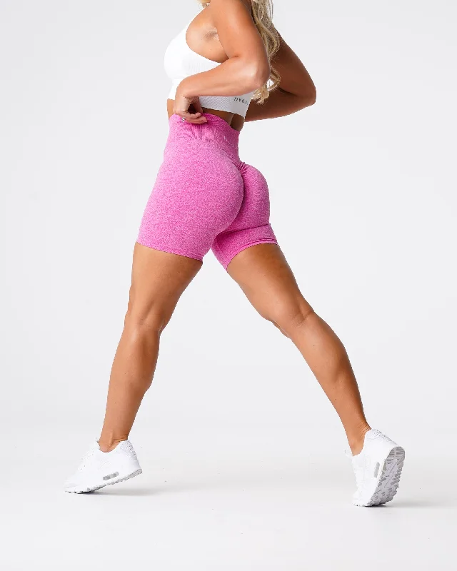 bubble-gum-pink-scrunch-seamless-shorts