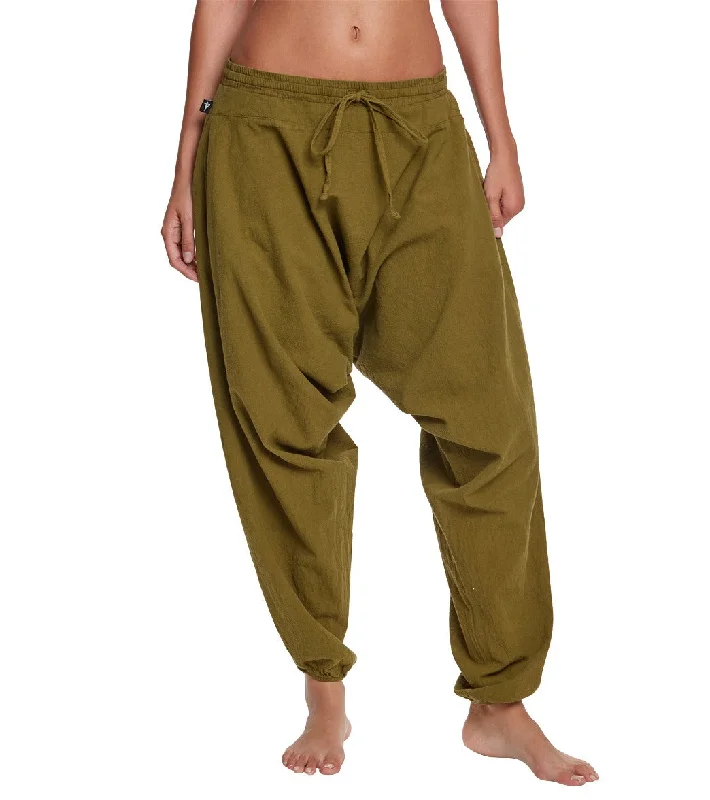 Buddha Pants Savannah Winter Harem Pants Green