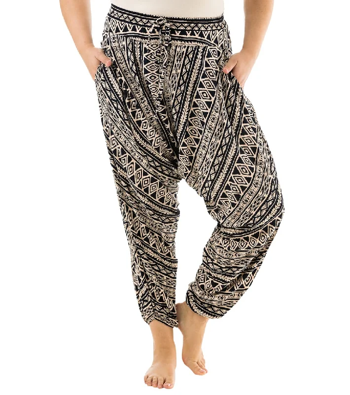 Buddha Pants Tribal Harem Pants Beige Tribal