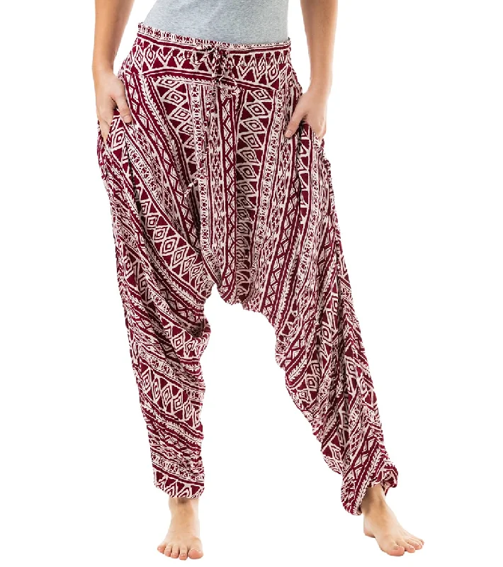 Buddha Pants Tribal Harem Pants Red Tribal