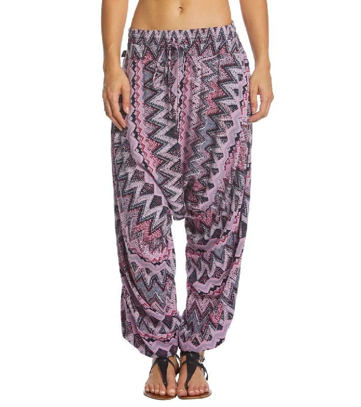 Buddha Pants Zag Harem Pants Pink