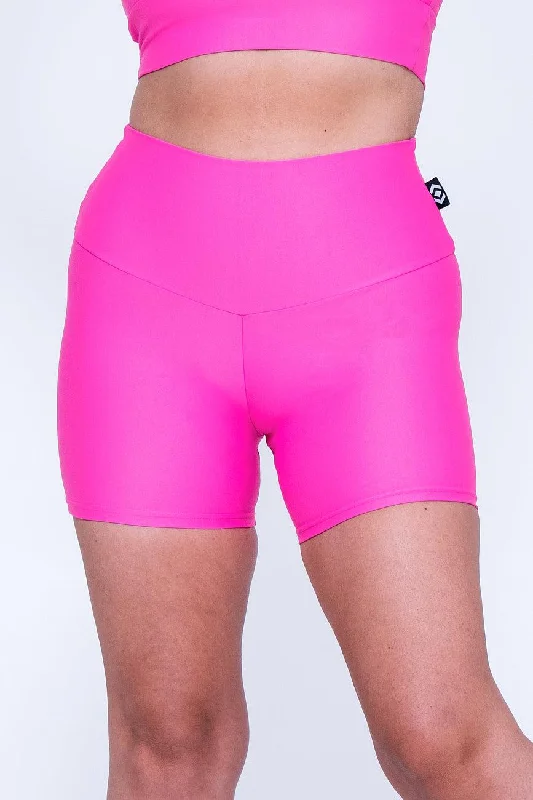 candy-pink-performance-high-waisted-booty-shorts