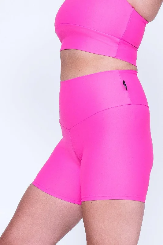 candy-pink-performance-high-waisted-booty-shorts