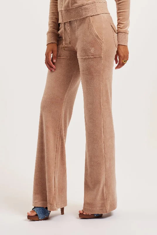 CARAMEL & GOLD CLASSIC VELOUR DEL RAY POCKETED BOTTOMS