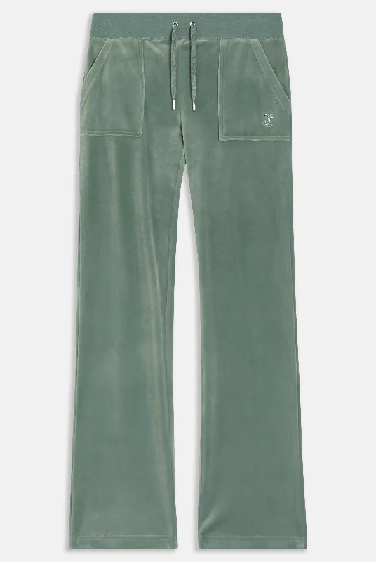 CHINOIS GREEN CLASSIC VELOUR DEL RAY POCKETED BOTTOMS