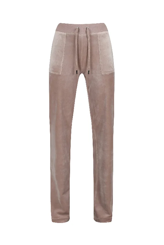 WARM TAUPE CLASSIC VELOUR DEL RAY POCKETED BOTTOMS