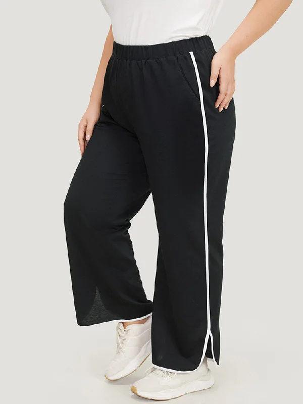 contrast-pocket-seam-detail-split-hem-sweatpants