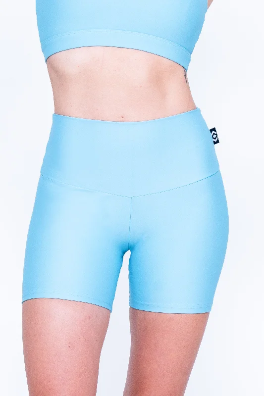 dusty-pale-blue-performance-high-waisted-booty-shorts