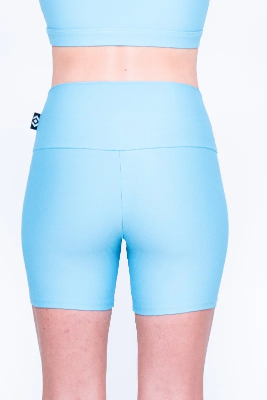 dusty-pale-blue-performance-high-waisted-booty-shorts