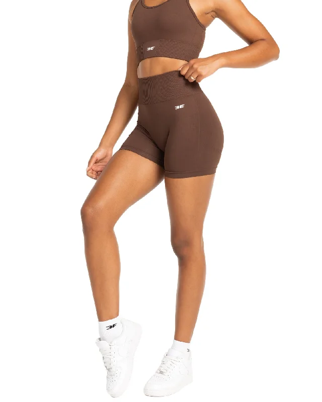 Elite Seamless V2 Shorts - Chocolate