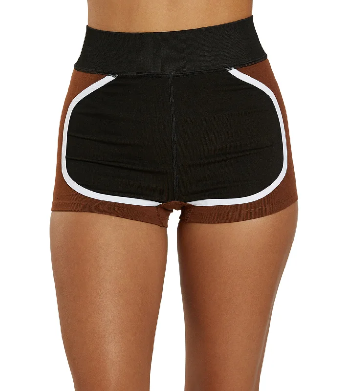 Free People There You Go Run Short Black/Argon Oil