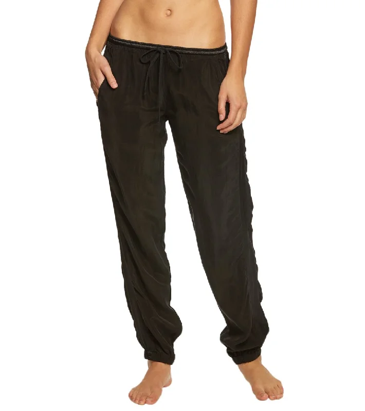 Hard Tail Racer Yoga Pants Joggers  Black