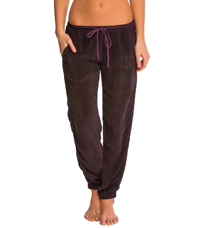 Hard Tail Racer Yoga Pants Joggers  Concord Grape