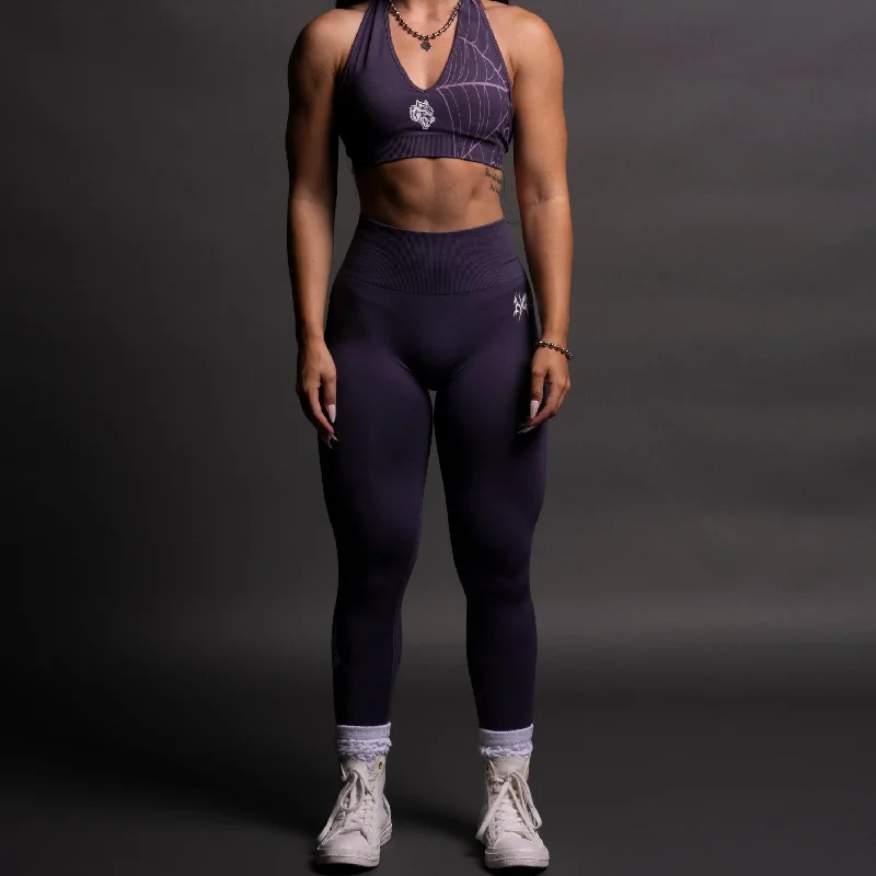 Hesh ""Everson Seamless"" Leggings in Purple Night