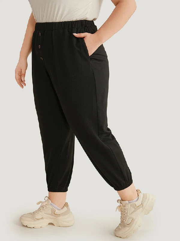 high-rise-button-detail-elastic-waist-sweatpant