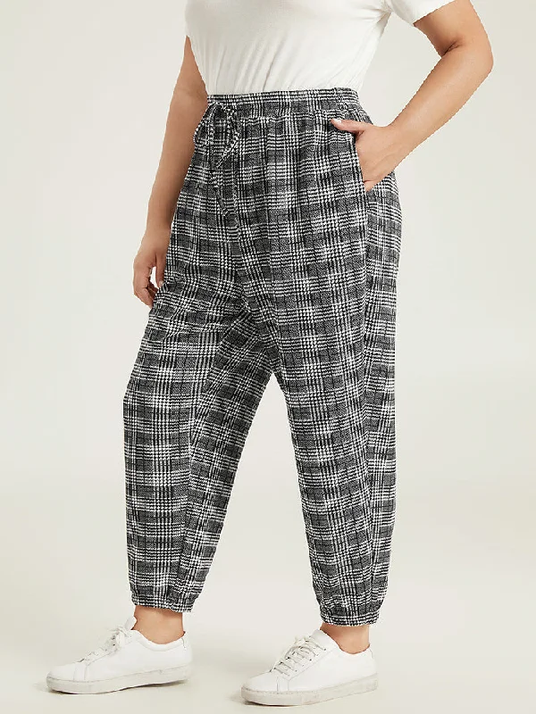 houndstooth-ties-elastic-waist-sweatpants