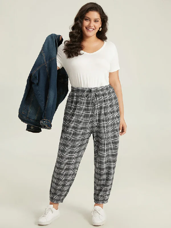 houndstooth-ties-elastic-waist-sweatpants