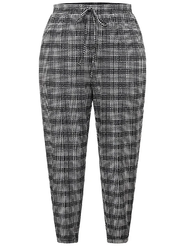 houndstooth-ties-elastic-waist-sweatpants