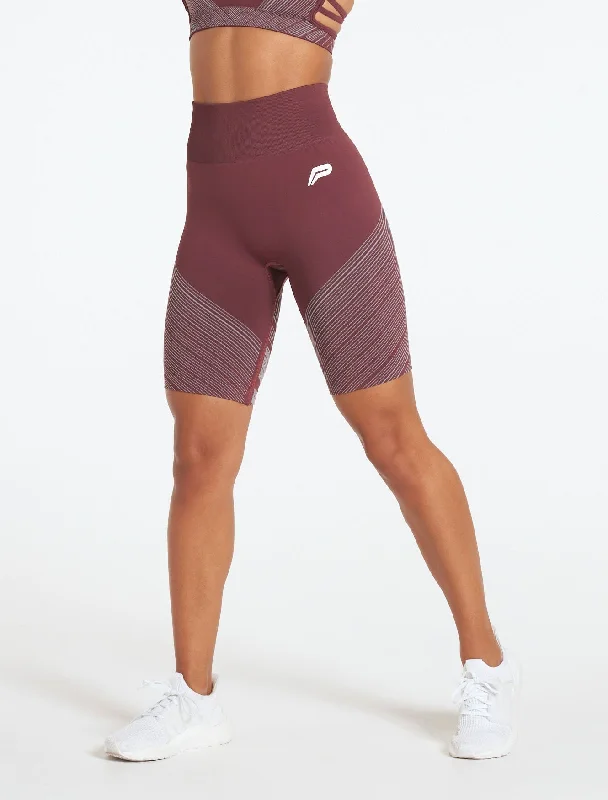 Impulse Seamless Shorts - Claret