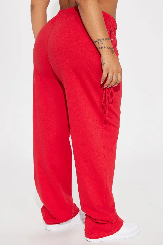 jaded-lace-up-lounge-pant-red