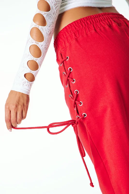 jaded-lace-up-lounge-pant-red