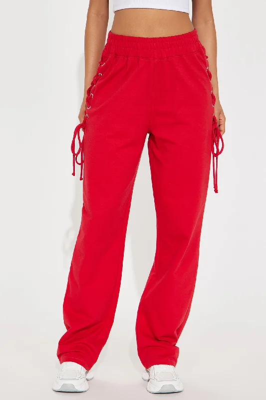 jaded-lace-up-lounge-pant-red