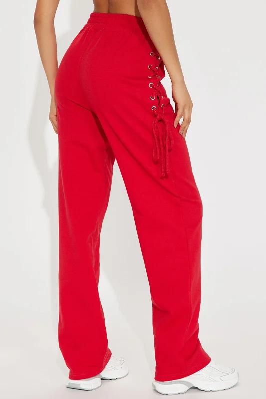 jaded-lace-up-lounge-pant-red