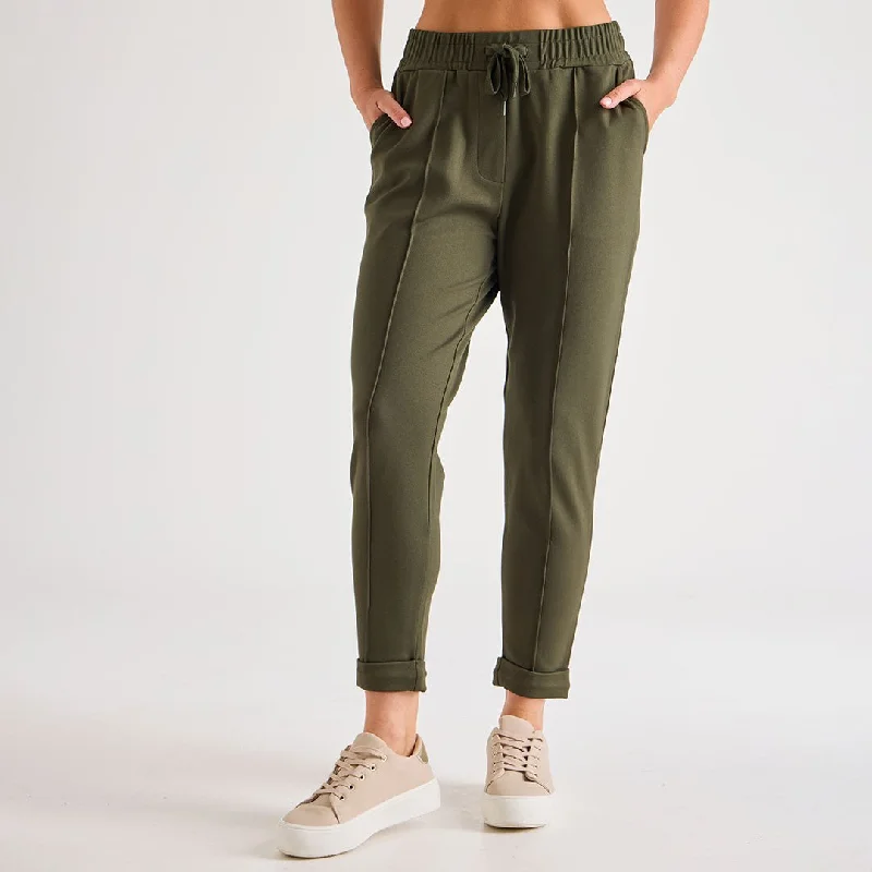 ladies-ponte-jogger-khaki