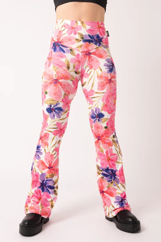 Late Bloomer Pink Soft To Touch - High Waisted Bootleg Pant