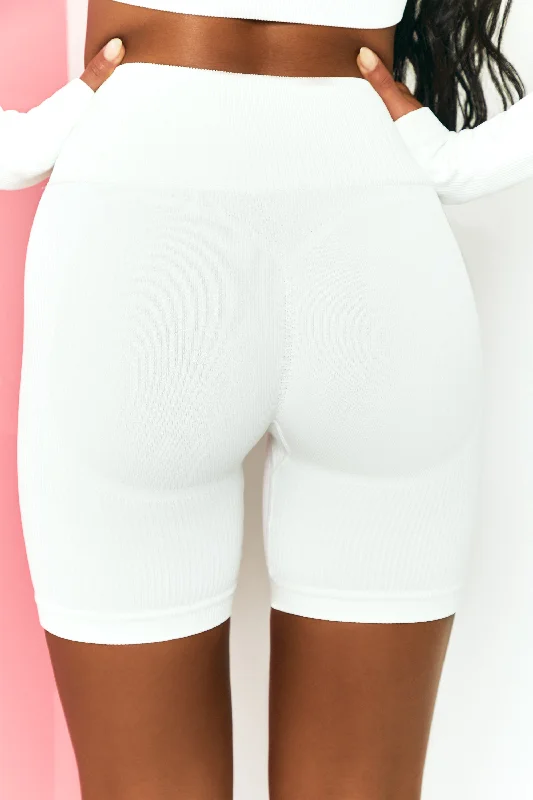 long-distance-ribbed-tie-front-cycling-shorts-white