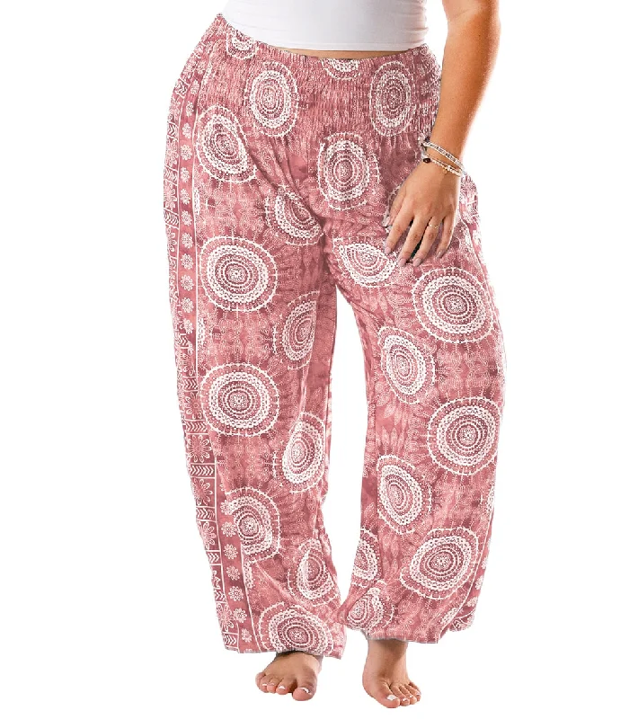 Lotus and Luna Baja Harem Pant Guava