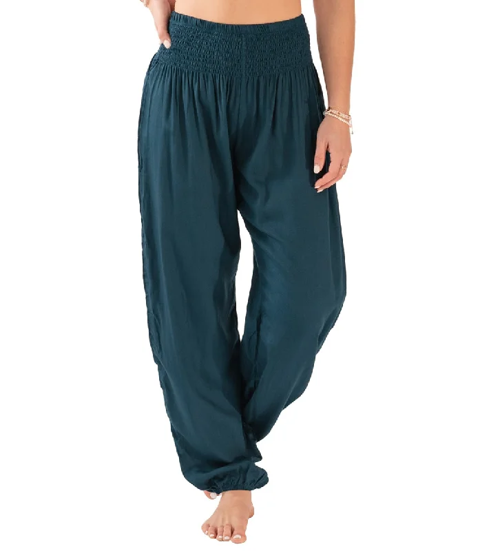 Lotus and Luna Deep Teal Harem Pants Deep Teal