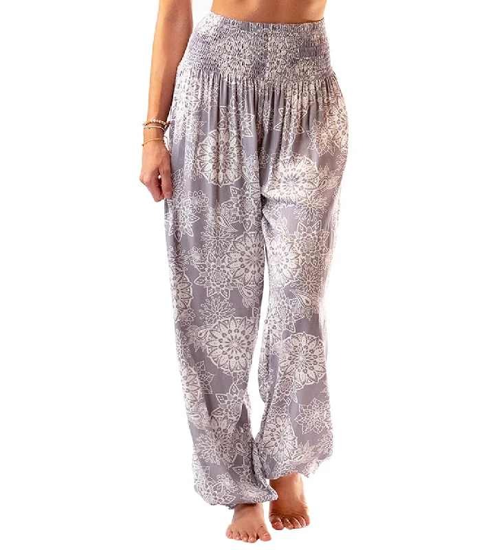 Lotus and Luna Mandala Paisley Harem Pants Lavender