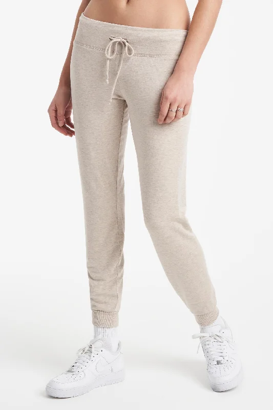 Lounge Around Midi Jogger - Oatmeal Heather