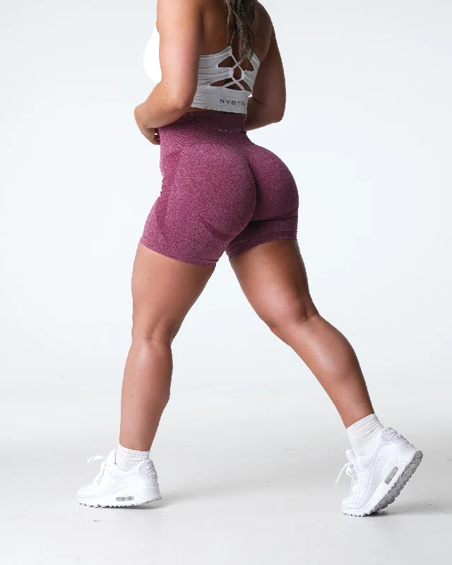 Maroon Contour Seamless Shorts