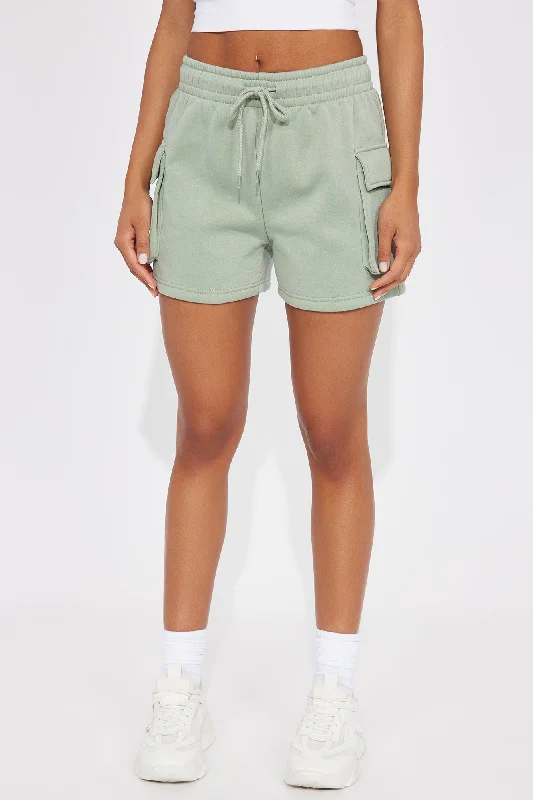 Maya Cargo Lounge Short - Sage