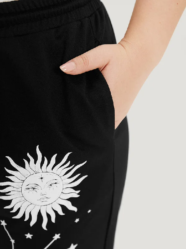 moon-and-star-print-pocket-drawstring-sweatpants