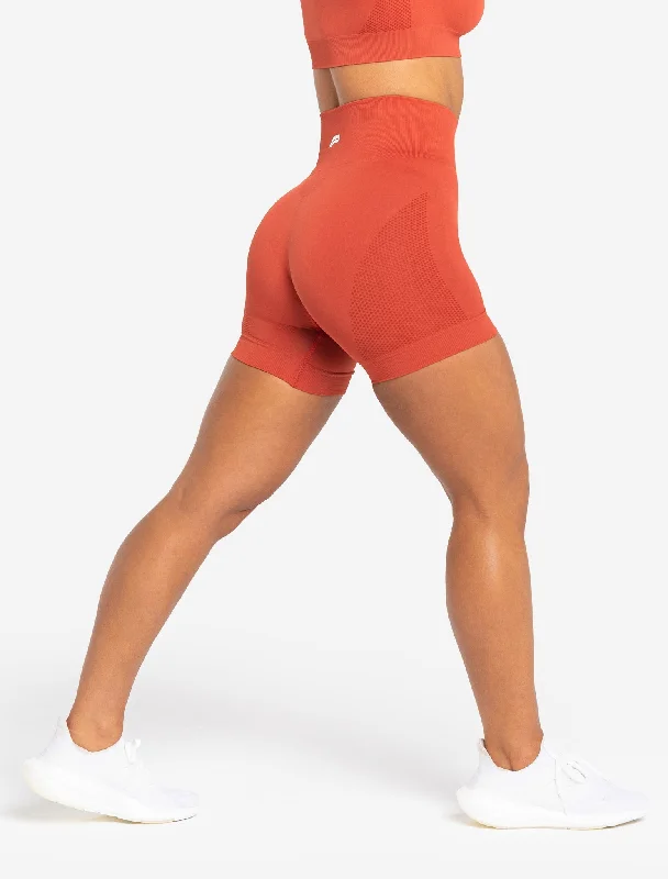 Move Seamless Shorts - Burnt Red