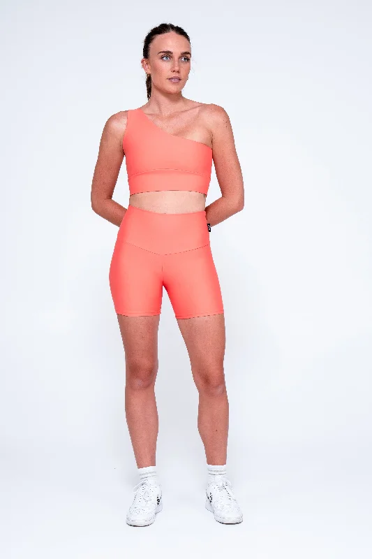 neon-coral-performance-high-waisted-booty-shorts