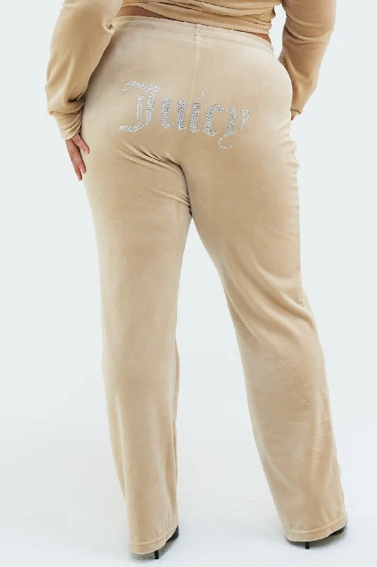 NOMAD VELOUR DIAMANTE TRACKSUIT BOTTOM