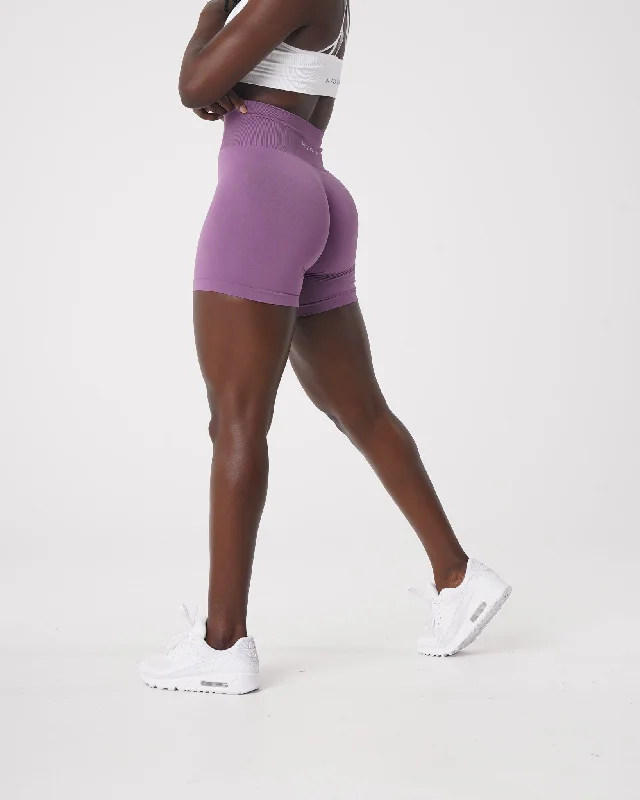 Orchid Solid Seamless Shorts