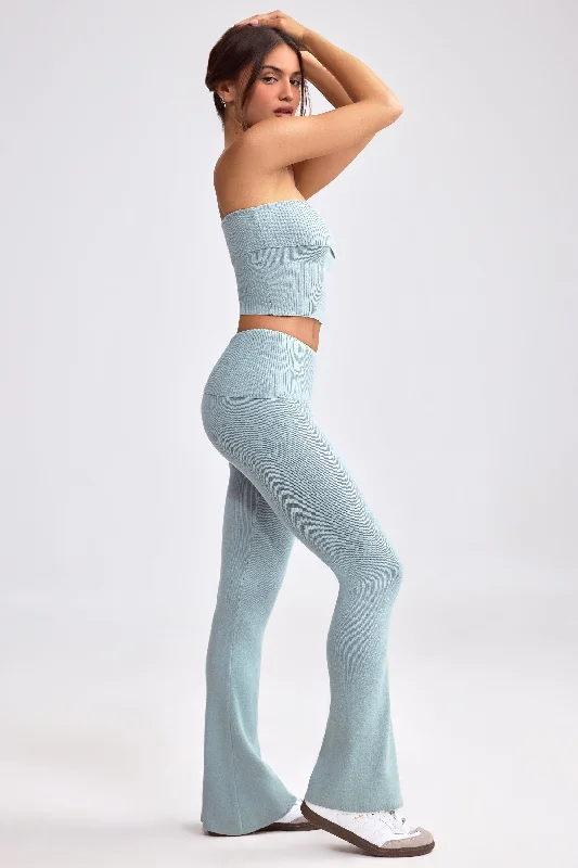 petite-knit-kick-flare-trousers-dusty-teal