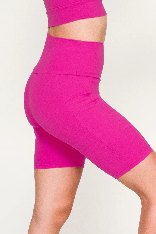 pink-body-contouring-panel-pocket-high-waisted-long-shorts